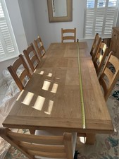 Heavy Solid Oak Extending