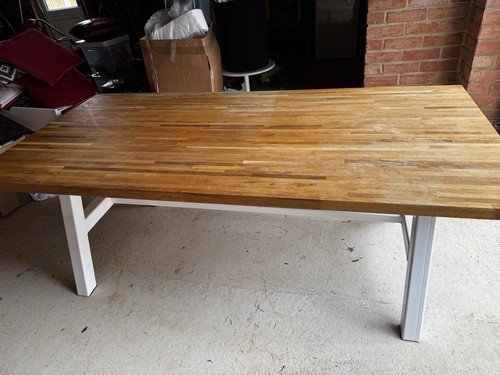 Large solid oak dining - solid, table