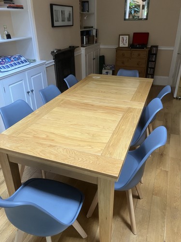 Solid oak dining room - oak, table