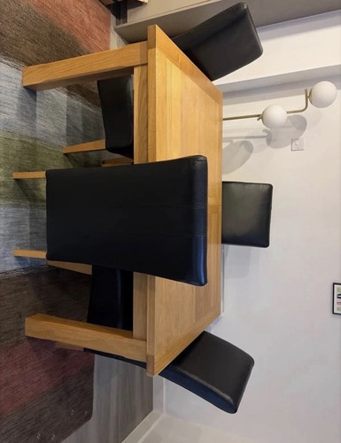 Solid oak extending - extending, dining